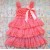 Baby dress Coral Chiffon & Lace