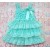 Baby dress Aquamint Chiffon & Lace