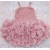 Baby girl Dusty pink rosette dress