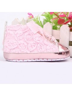 Newborn Baby Girl Trainer Shoes pink rosette