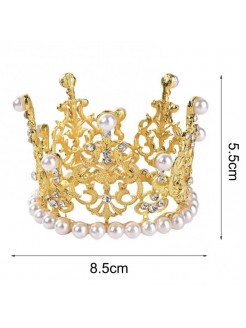 Gold Tiara Princess Crown Headband