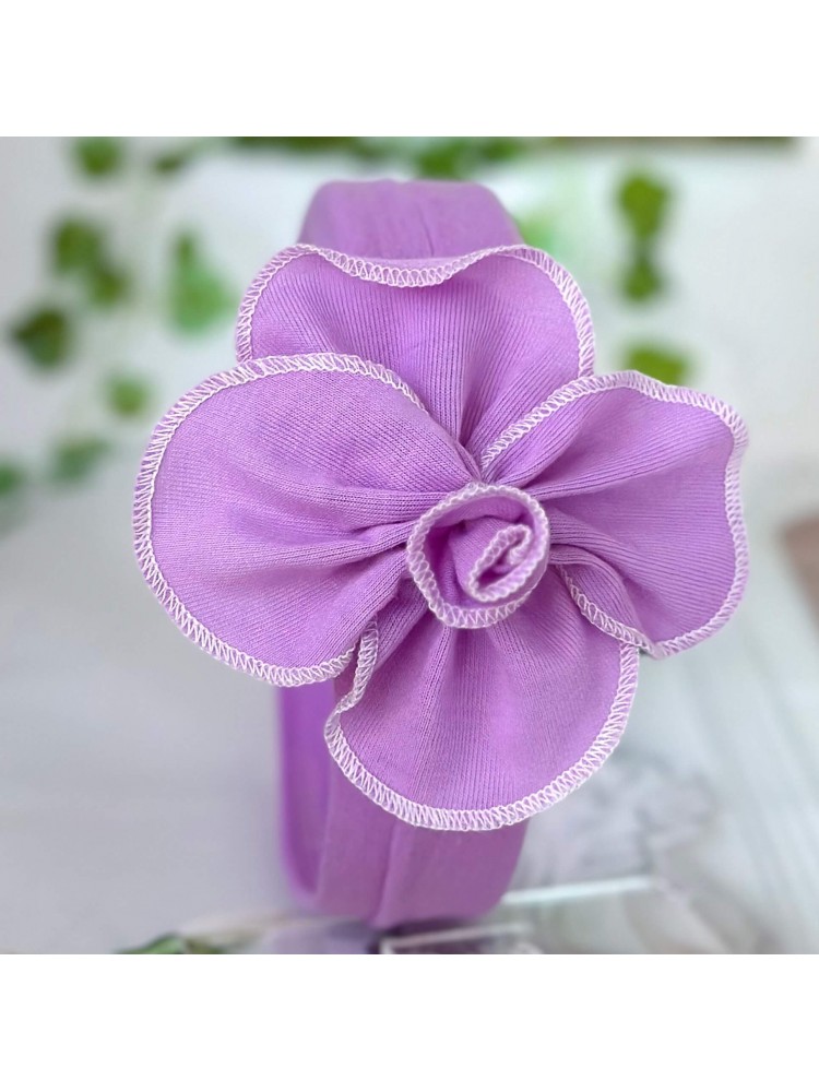 Cotton Headband For Newborn Lavender