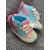 Baby girl aqua shoes with crystals Butterfly