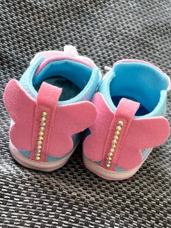 Baby girl shoes with crystals Butterfly