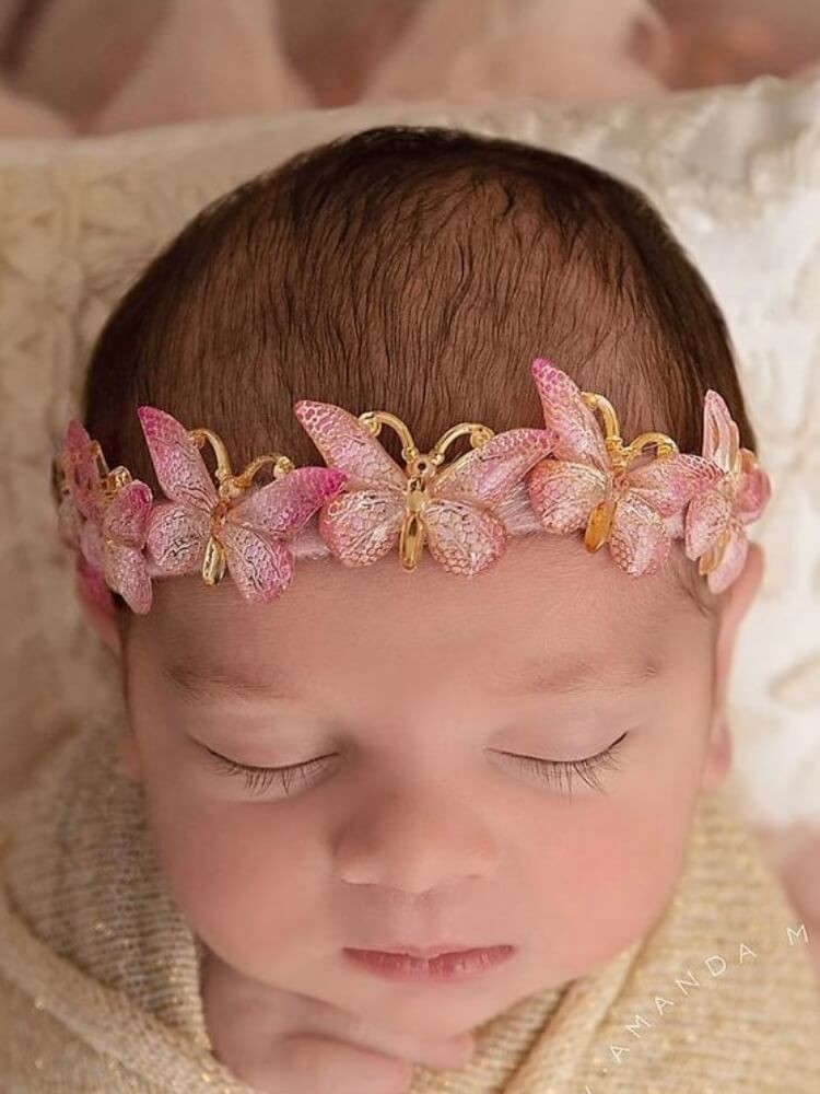 Baby butterfly crown halo headband