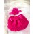 Baby girl rosette bloomer and headband set magenta