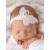 Girl White Lace Butterfly Crystal Headband