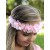 Flower Girl Crown Headband Pink Hydrangea