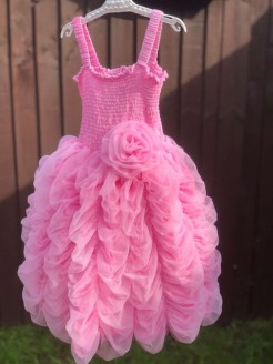 Long Girl Princess Dress Pink