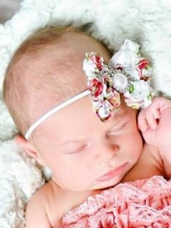 Baby Girl Headband Flowers Bow