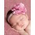 Baby Girl Headband Dusty Pink Satin Tulle Flower