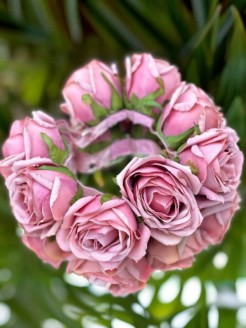 Flower Crown Headband Vintage Pink Roses