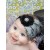 Baby Girl Grey Feathers Headband