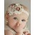 Baby Special Occassion Headband Flowers and Pearls