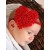 Baby Headband Big Red Rosette Heart