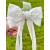 First Holy Communion Long Tail Hair Bow Clip With Pearls