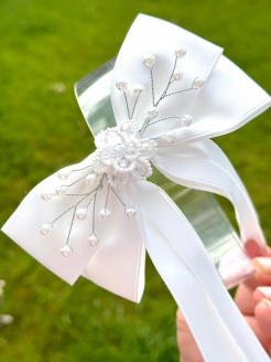 First Holy Communion Bow Long Taile